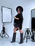 LARGE SIZE sweater "SHAKE IT FF89" - BLACK